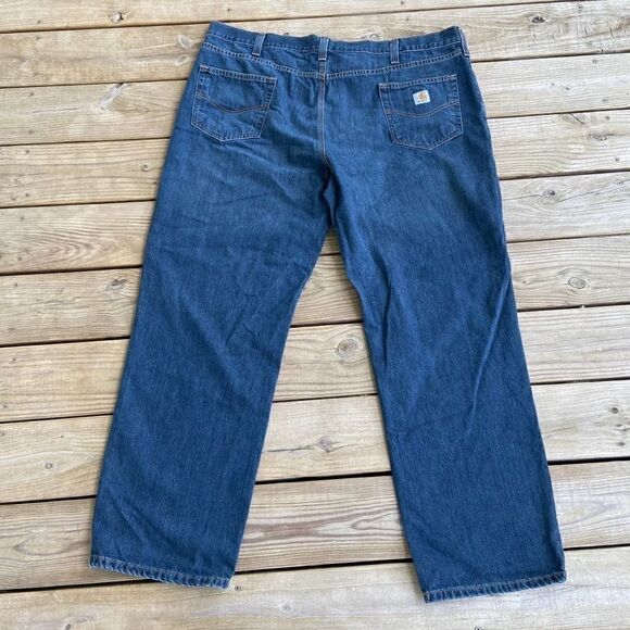 Carhartt Men's Dark Wash Jeans Size 44 x 32 - Picture 2 of 3